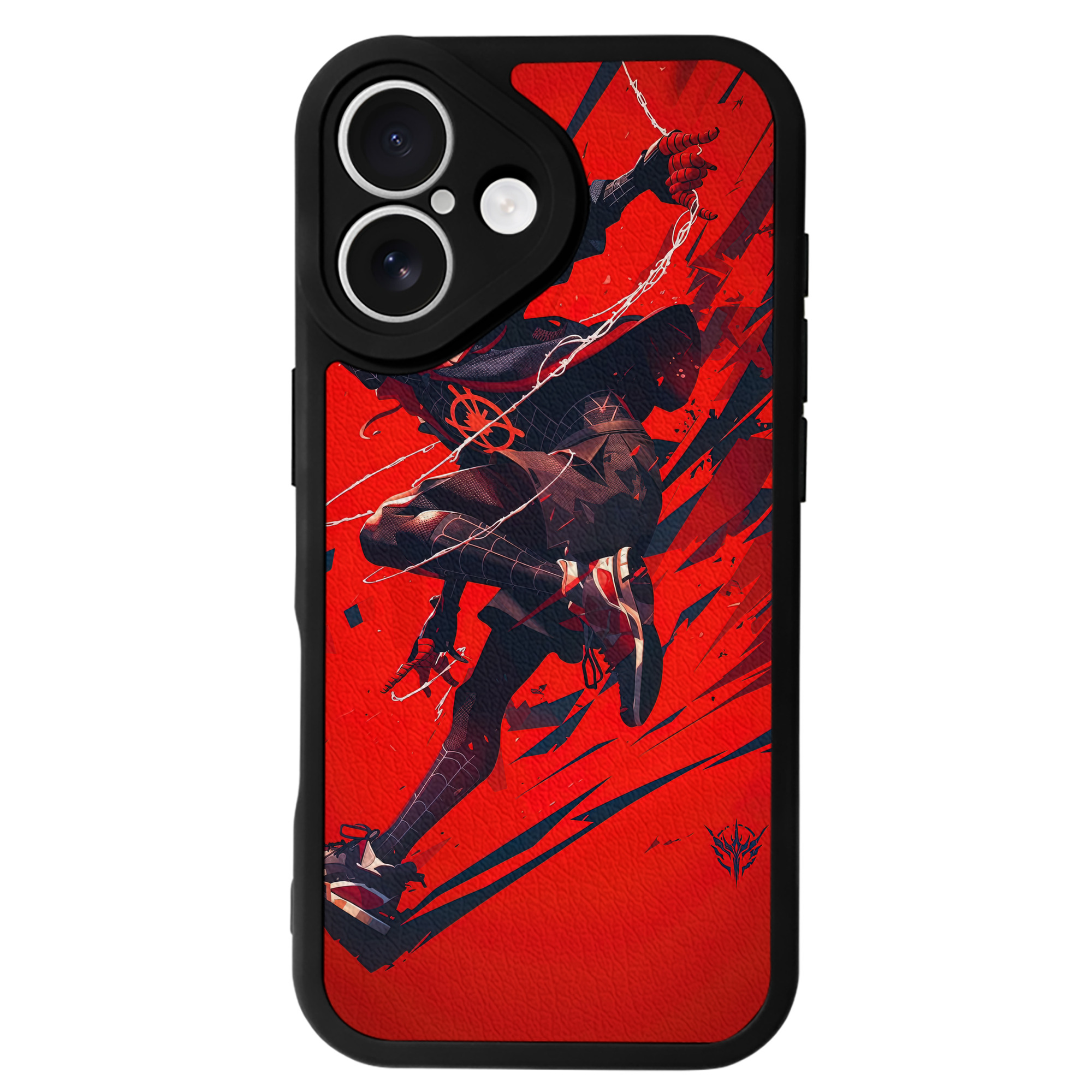 （画像用） Spider Man スパイダーマン 【iPhone 16シリーズ対応】シリコンスマホケース（レザー調） 材質：シリコン